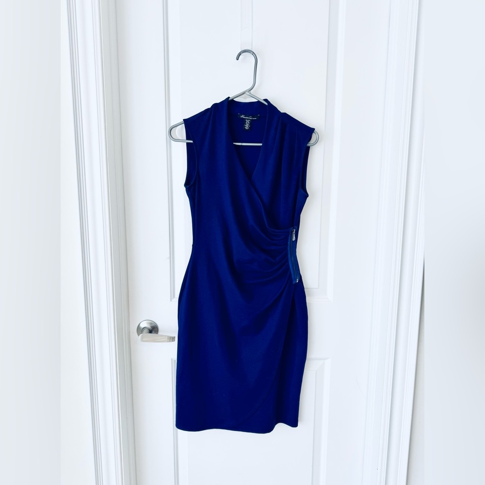 Kenneth Cole New York Royal Blue Midi Dress!